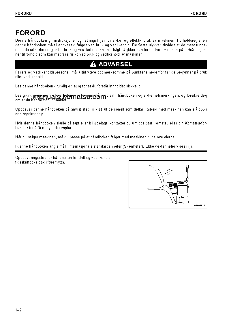 Protected: PC228USLC-10(JPN) S/N 1871-UP Operation manual (Norwegian)