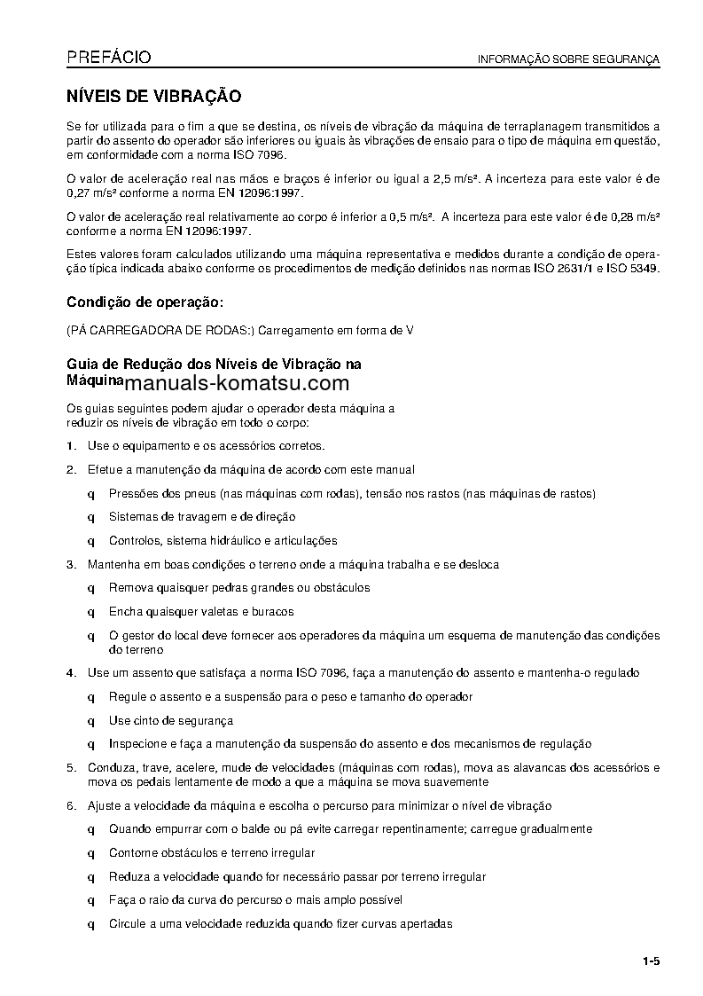 Protected: WA600-6(JPN) S/N 60634-UP Operation manual (Portuguese)