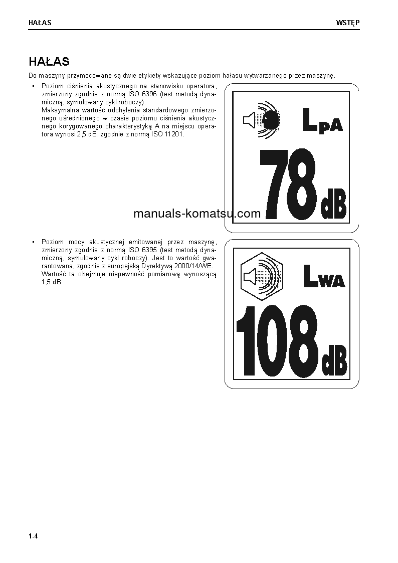 Protected: D65EX-18(JPN) S/N 90001-UP Operation manual (Polish)