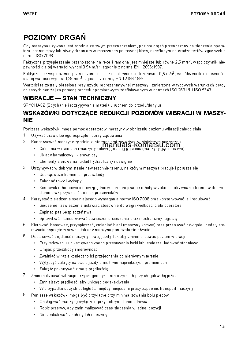 Protected: D65EX-18(JPN) S/N 90001-UP Operation manual (Polish)