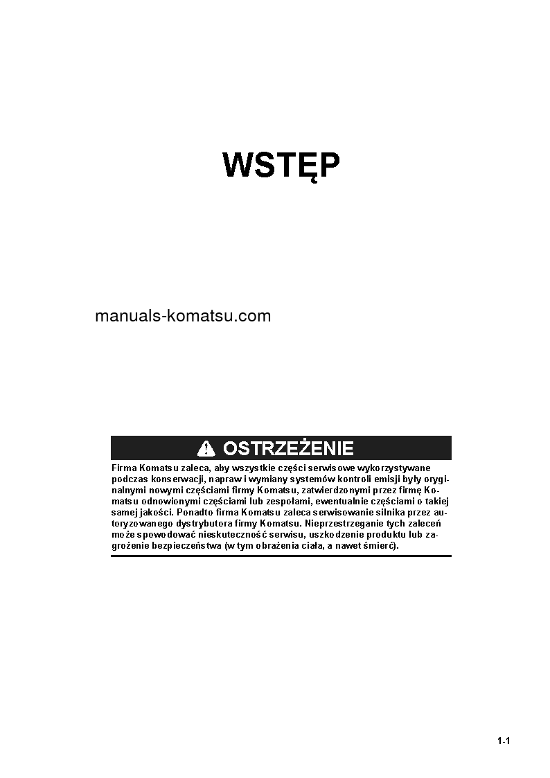 Protected: D85PX-18(JPN) S/N 22001-UP Operation manual (Polish)