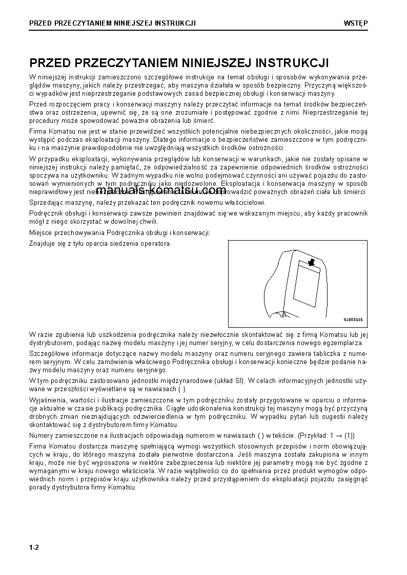 Protected: D85PX-18(JPN) S/N 22001-UP Operation manual (Polish)