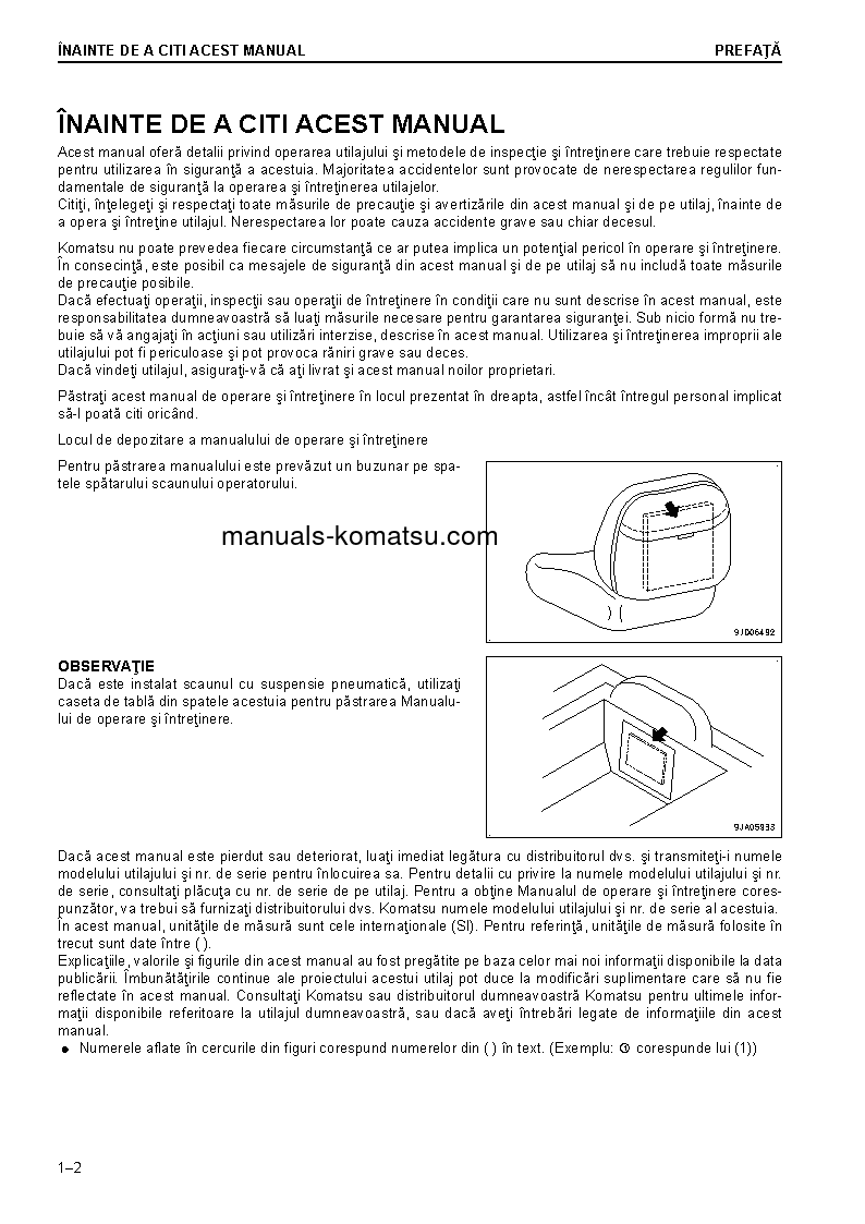 Protected: D37EX-23(JPN) S/N 80001-UP Operation manual (Romanian)