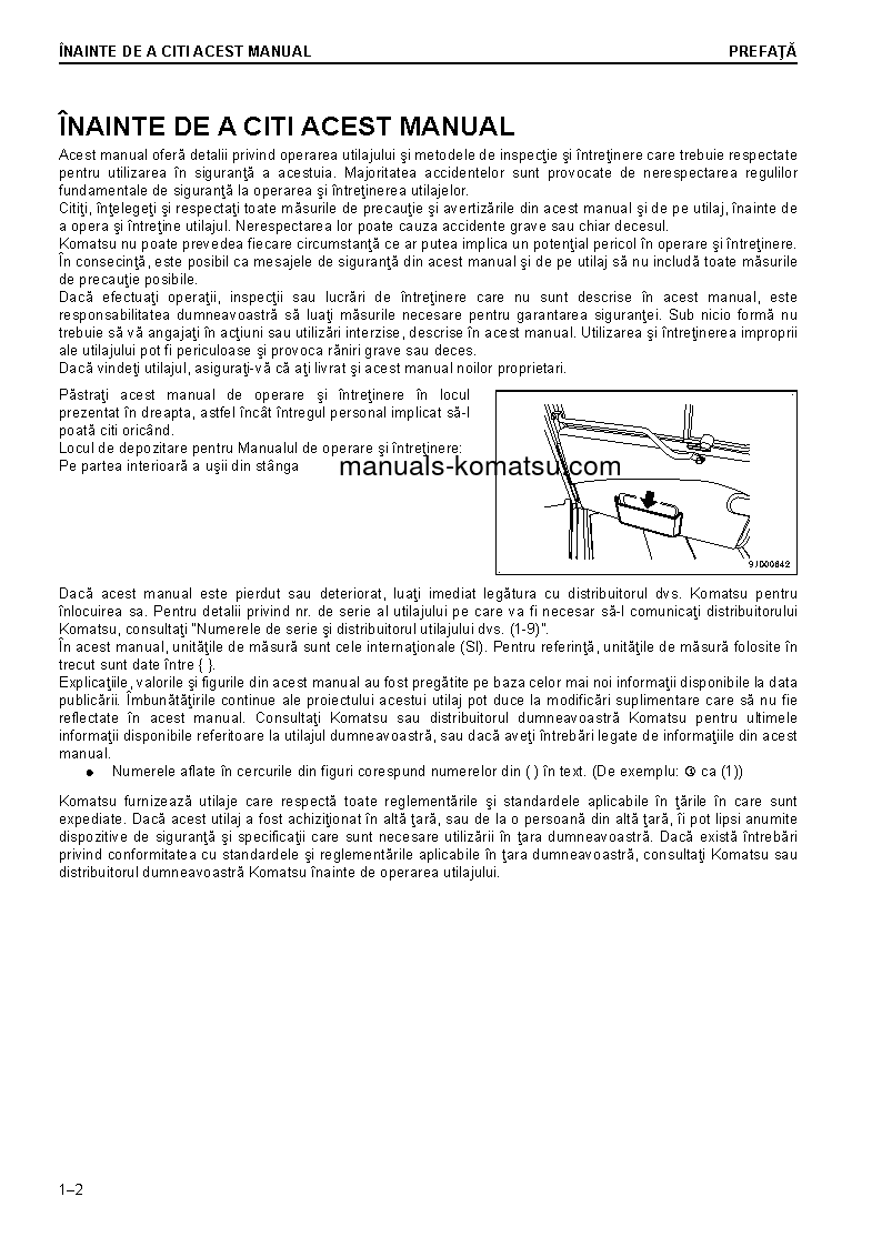 Protected: HM300-3(JPN) S/N 3376-UP Operation manual (Romanian)