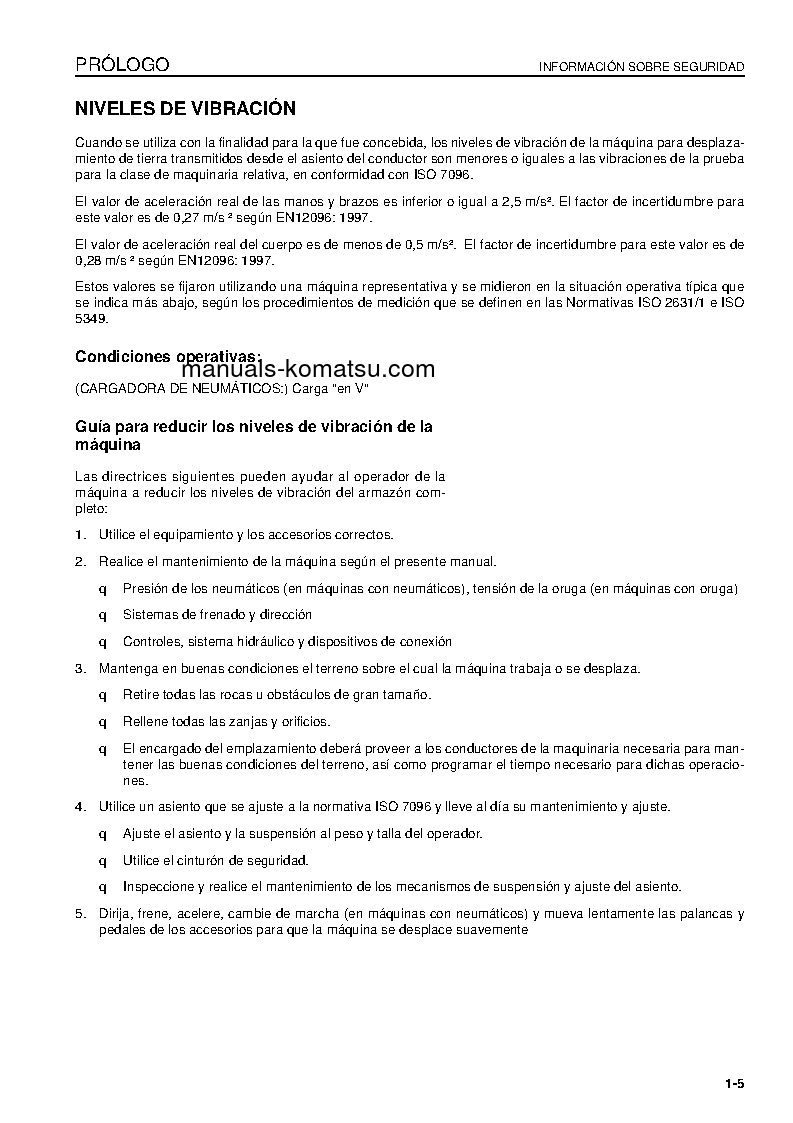 Protected: WA600-6(JPN) S/N 60634-UP Operation manual (Spanish)