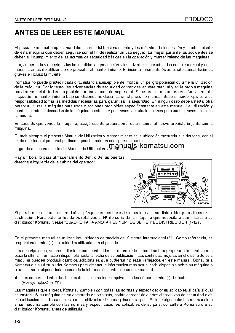 Protected: D85EX-15(JPN)-E0 S/N 11001-UP Operation manual (Spanish)