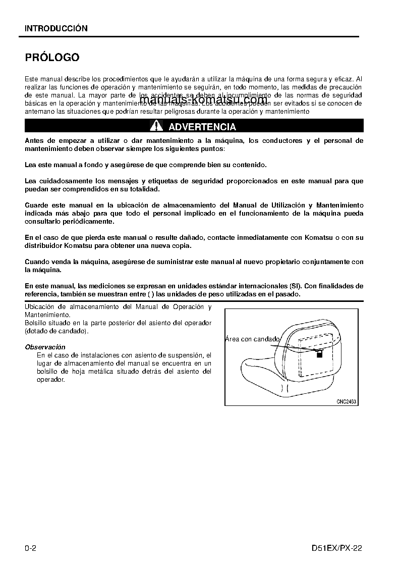 Protected: D51EX-22(BRA) S/N B10001-UP Operation manual (Spanish)