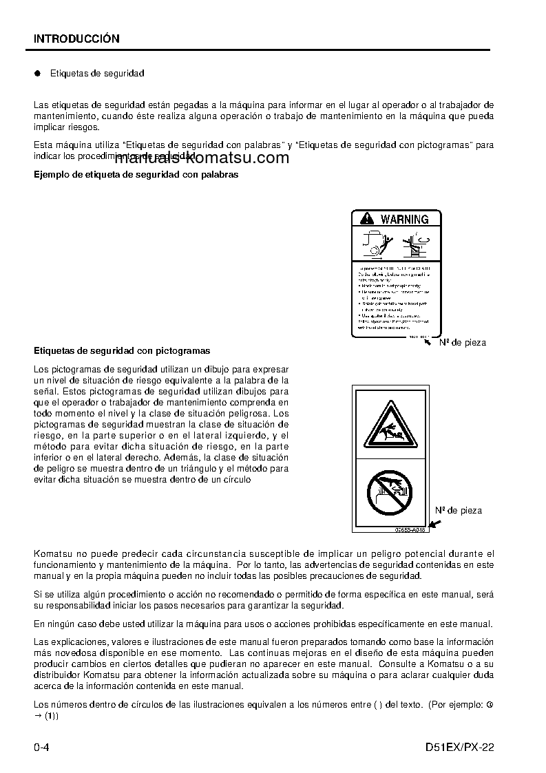 Protected: D51EX-22(BRA) S/N B10001-UP Operation manual (Spanish)