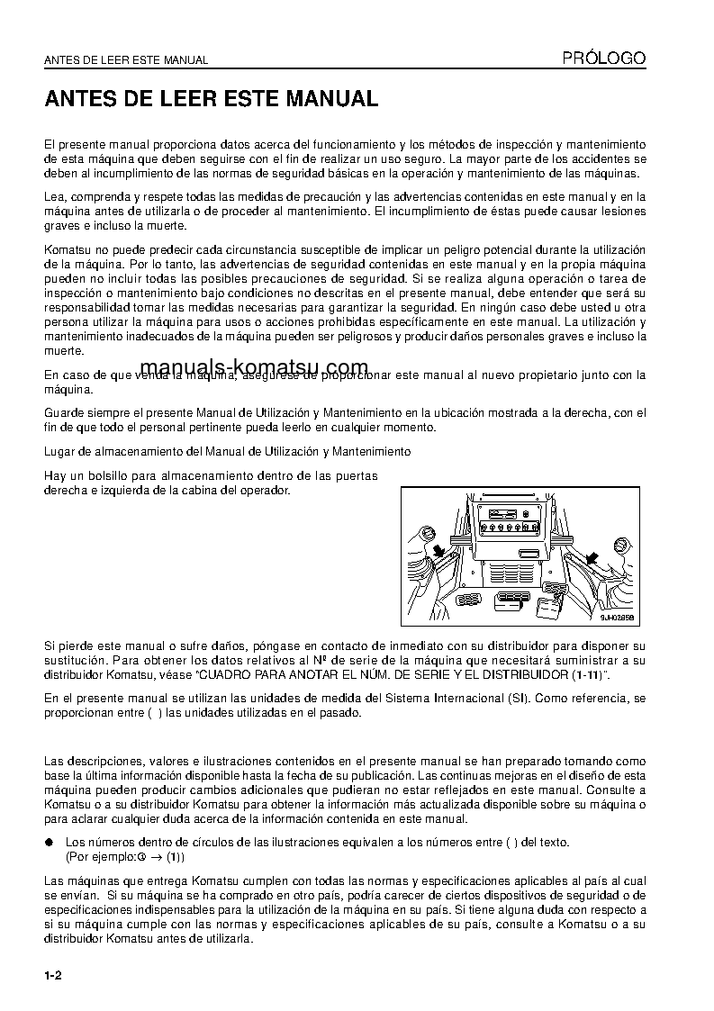 Protected: D85EX-15(JPN)-E0, FOR EU S/N 11474-UP Operation manual (Spanish)