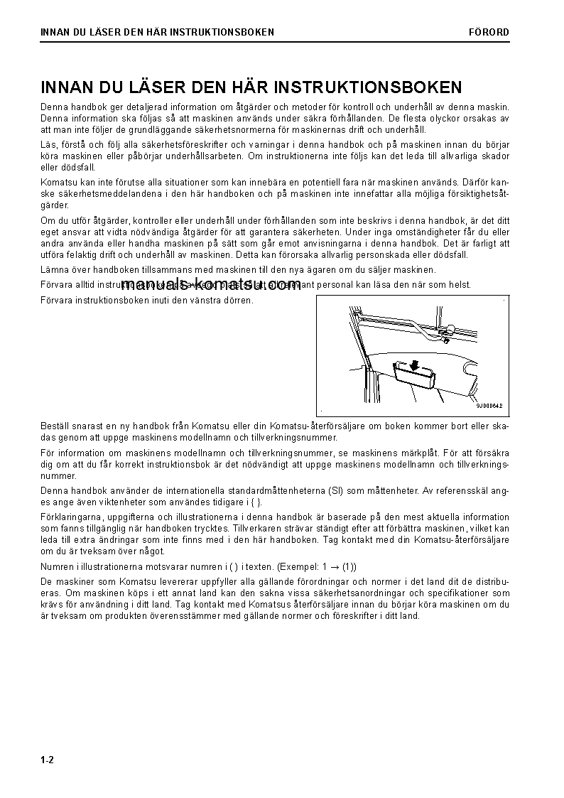 Protected: HM400-5(JPN) S/N 10001-UP Operation manual (Swedish)