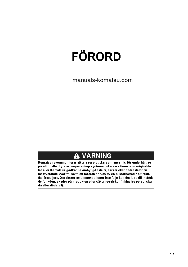 Protected: PC78US-10(JPN) S/N 30288-UP Operation manual (Swedish)