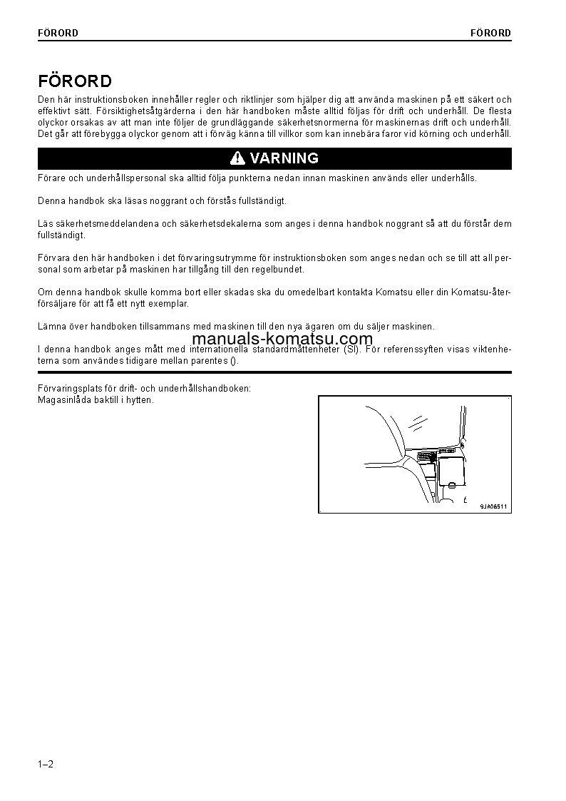 Protected: PC228USLC-10(JPN) S/N 1871-UP Operation manual (Swedish)