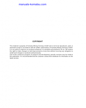 PC4000(DEU) S/N 08224-08224 Field assembly manual (English)