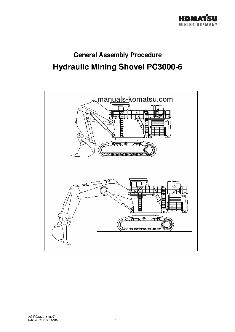 PC3000-6(DEU) S/N ALL Field assembly manual (English)