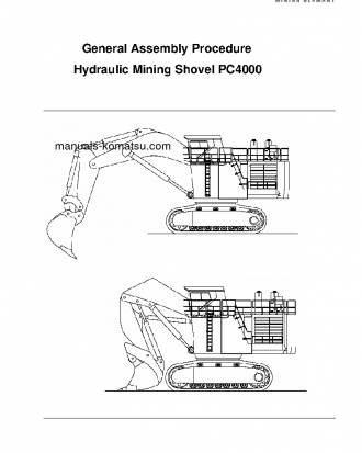 PC4000-6(DEU) S/N 8170-UP Field assembly manual (English)