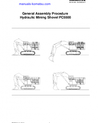 PC5500-6(DEU) S/N ALL Field assembly manual (English)