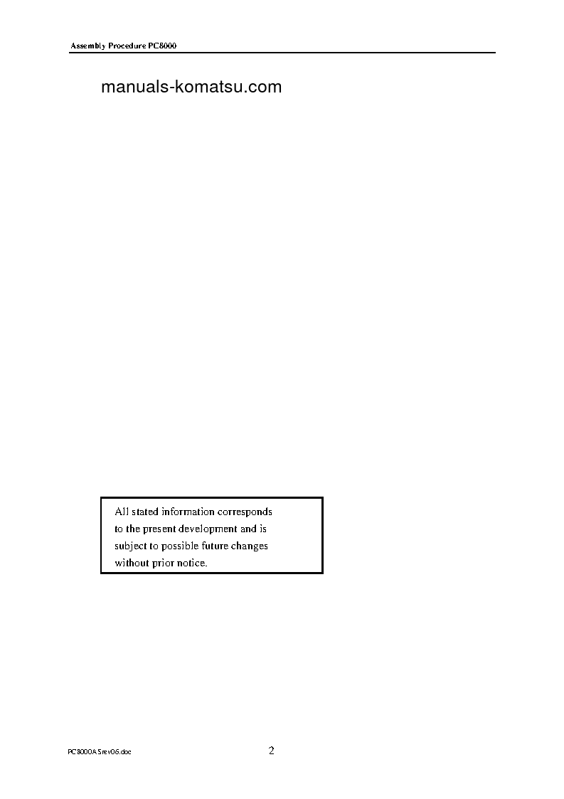 Protected: PC8000-1(DEU) S/N ALL Field assembly manual (English)