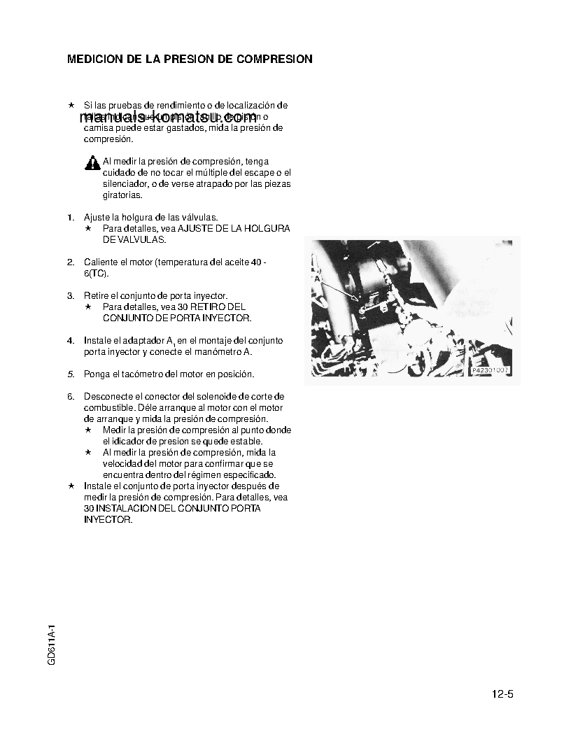 Protected: GD611A-1(JPN) S/N 10001-UP Shop (repair) manual (Spanish)