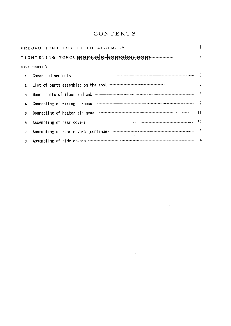 Protected: PC400-7(JPN)-EXTREME COLD TERRAIN SPEC. S/N 50001-UP Field assembly manual (English)