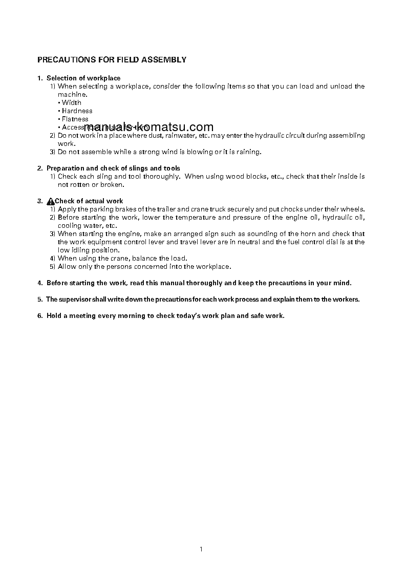 Protected: PC400-7(JPN)-EXTREME COLD TERRAIN SPEC. S/N 50001-UP Field assembly manual (English)