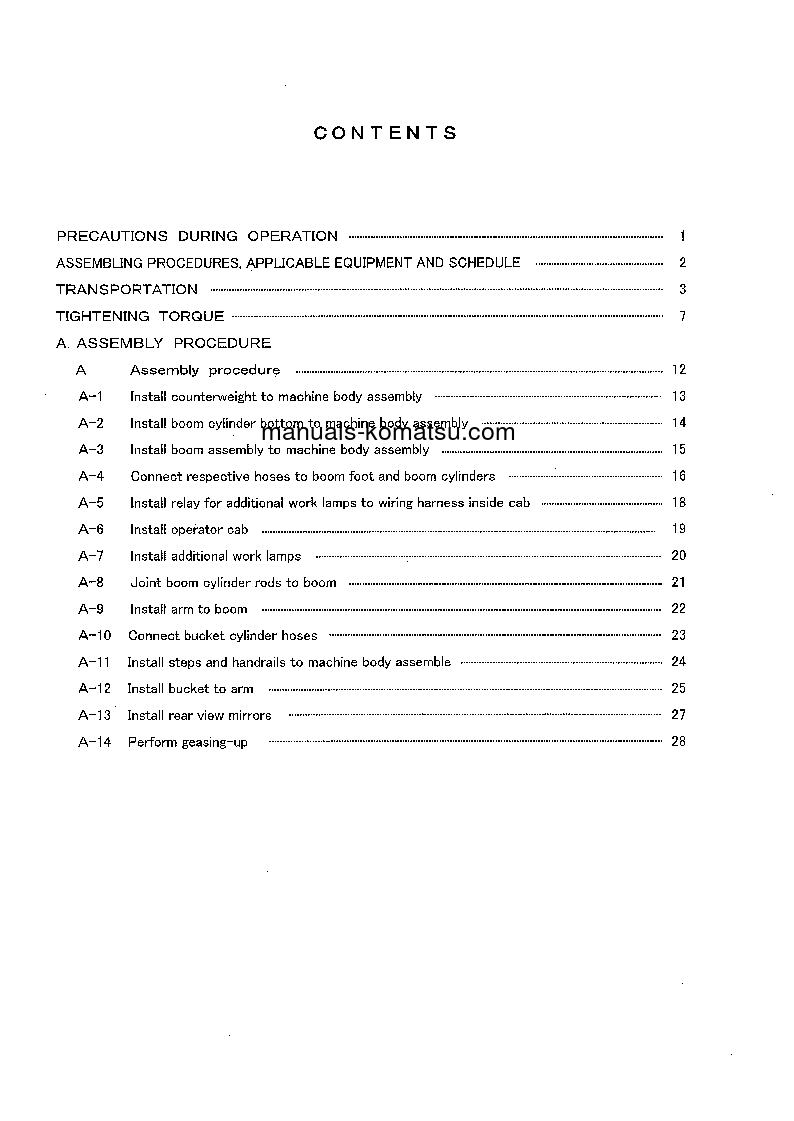 Protected: PC400LC-6(JPN)-OFFSET BOOM, EXCEL S/N 32935-UP Field assembly manual (English)