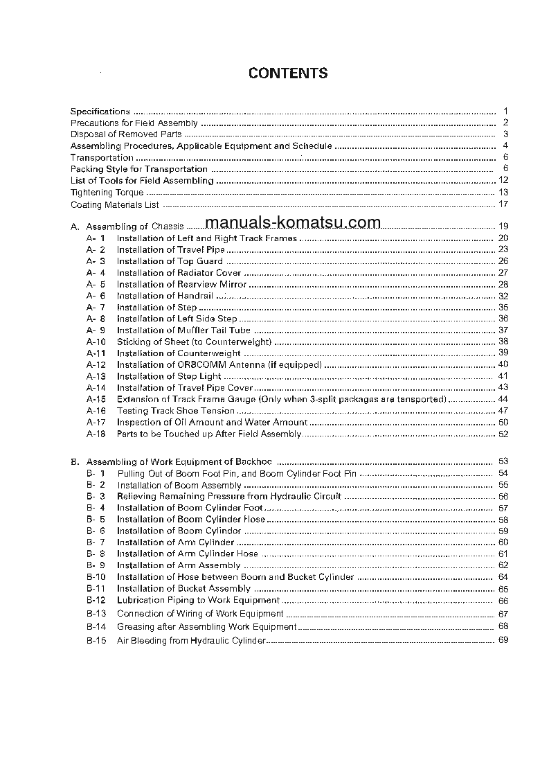 Protected: PC800SE-7(JPN) S/N 40001-UP Field assembly manual (English)
