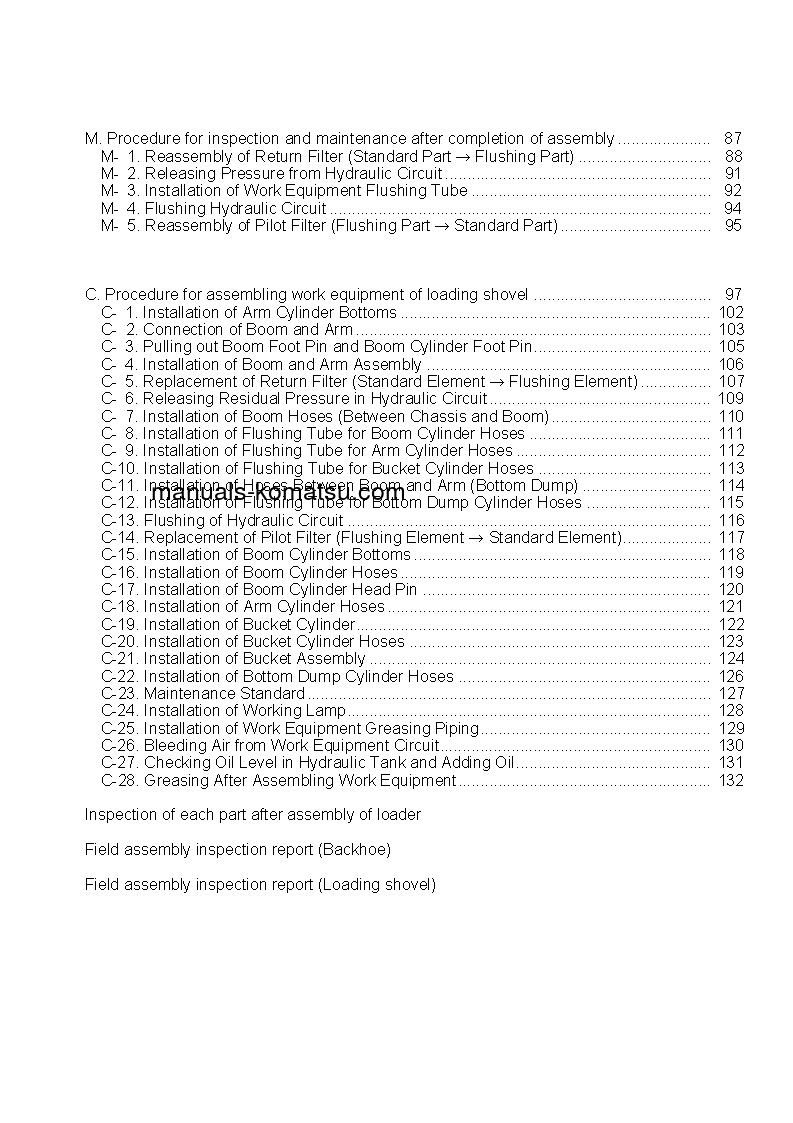 Protected: PC1250-7(JPN) S/N 20001-UP Field assembly manual (English)