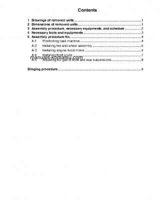 HM300-1(JPN) S/N 1001-UP Field assembly manual (English)