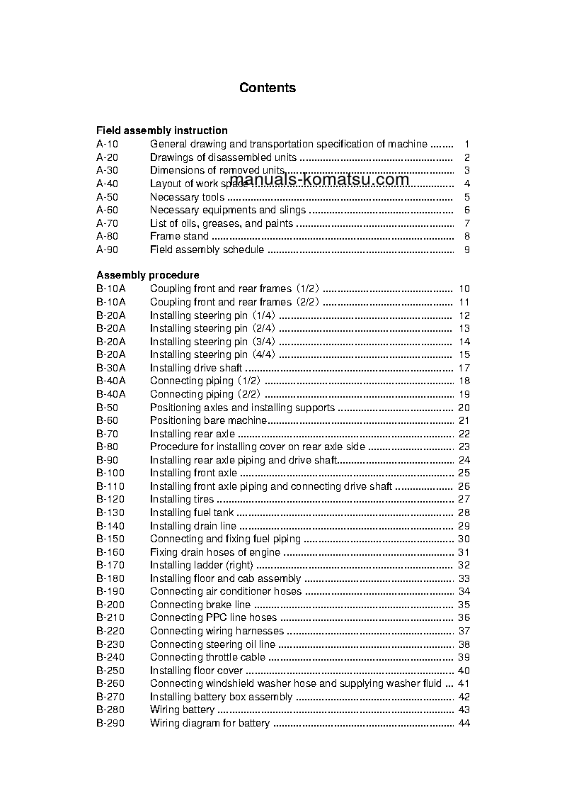 Protected: WA800-3(JPN) S/N 50001-UP Field assembly manual (English)