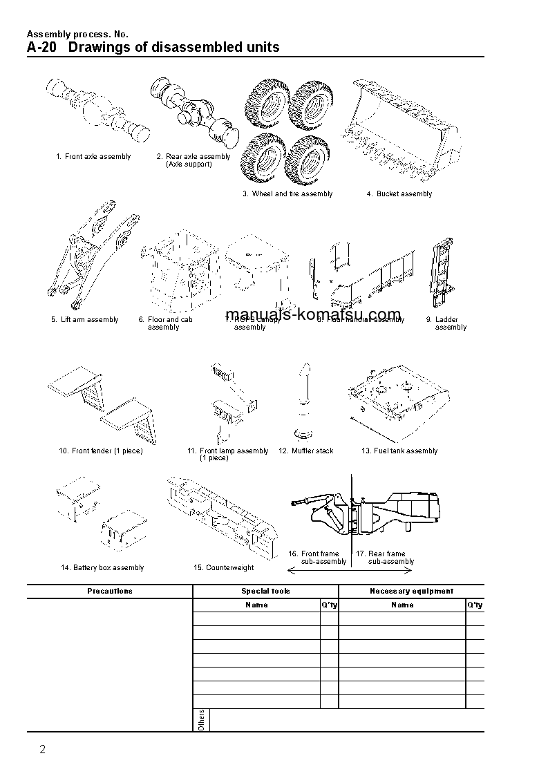 Protected: WA800-3(JPN) S/N 50001-UP Field assembly manual (English)