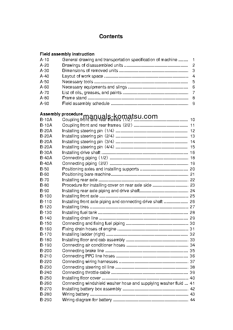 Protected: WA900-3(JPN) S/N 50001-UP Field assembly manual (English)