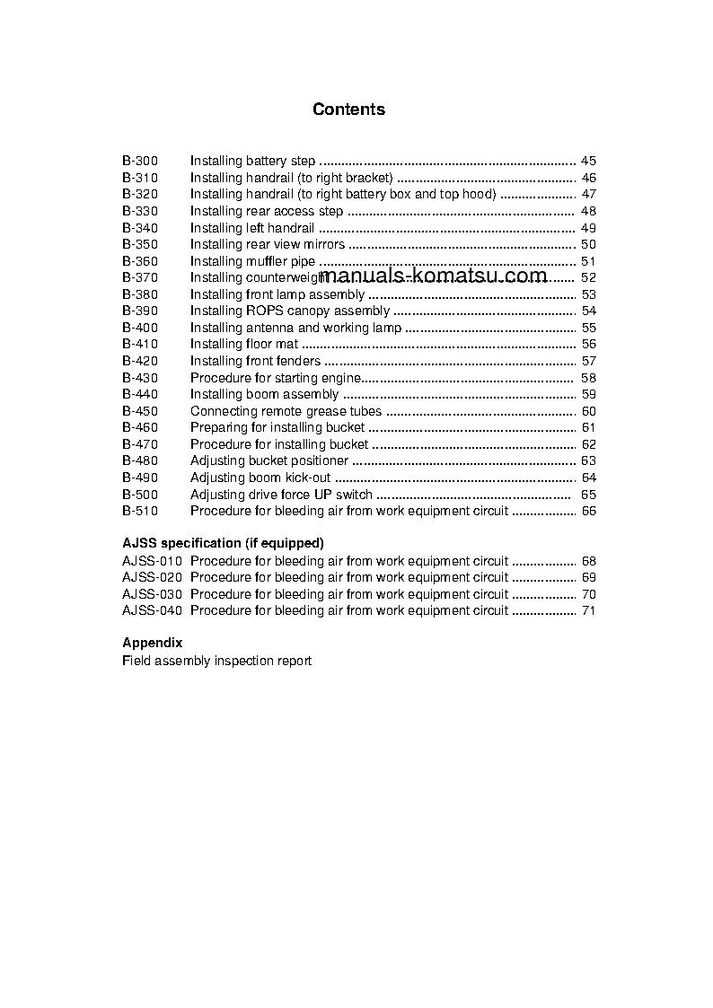 Protected: WA900-3(JPN) S/N 50001-UP Field assembly manual (English)