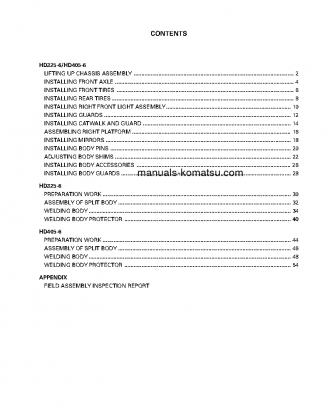 HD325-6(JPN) S/N 5680-UP Field assembly manual (English)