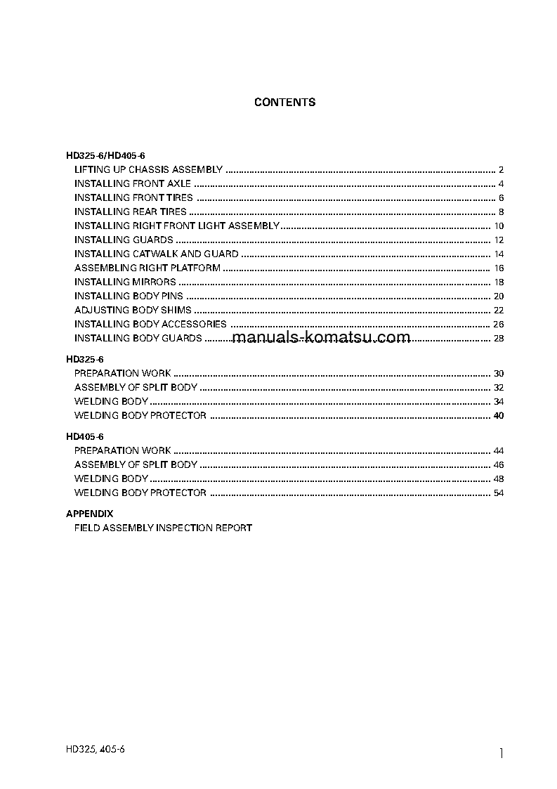Protected: HD325-6(JPN) S/N 5680-UP Field assembly manual (English)