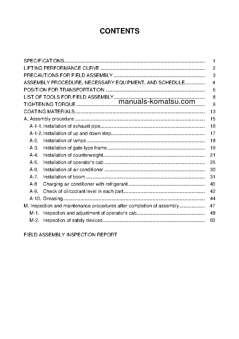Protected: D155C-1(JPN)–50C DEGREE S/N 31626-UP Field assembly manual (English)