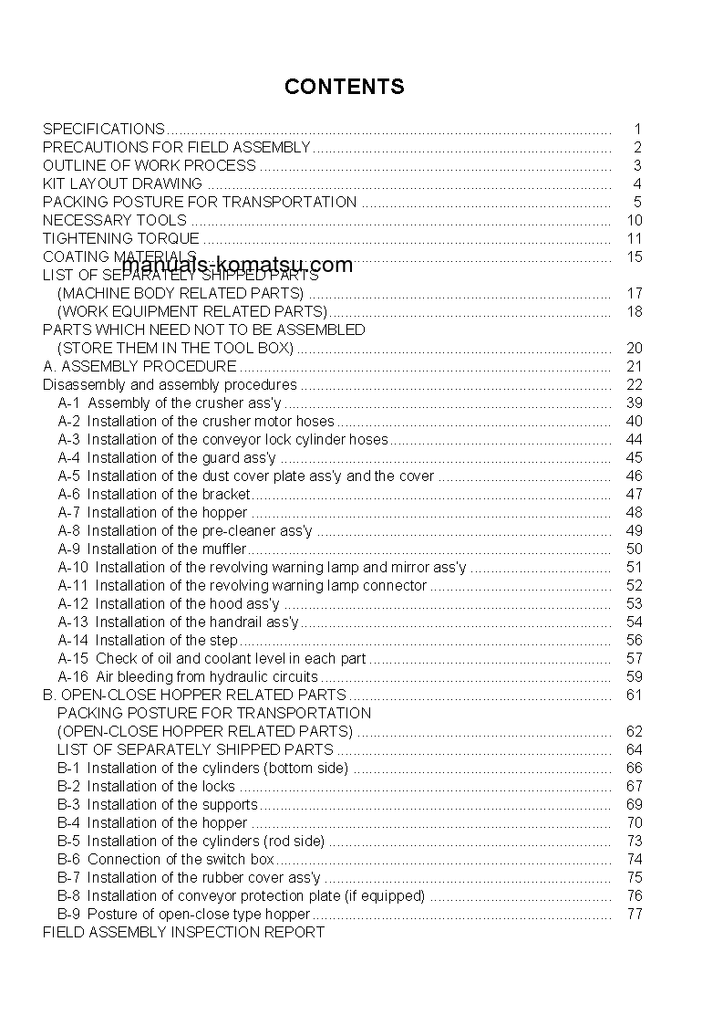 Protected: BR550JG-1(JPN) S/N 1001-UP Field assembly manual (English)