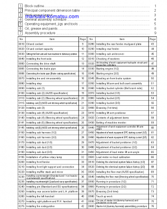 WA600-6(JPN) S/N 60001-UP Field assembly manual (English)
