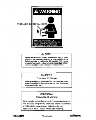 HM300-2(JPN) S/N 2001-UP Field assembly manual (English)