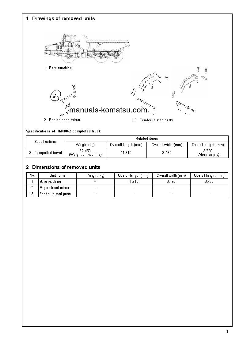 Protected: HM400-2(USA) S/N A11001-UP Field assembly manual (English)