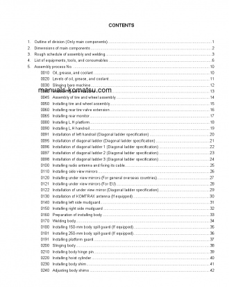 HD325-7(JPN) S/N 7001-7025 Field assembly manual (English)
