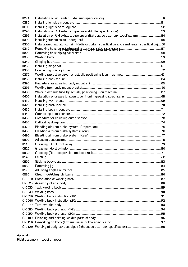 Protected: HD465-7(JPN)-TIER3 S/N 10001-10037 Field assembly manual (English)