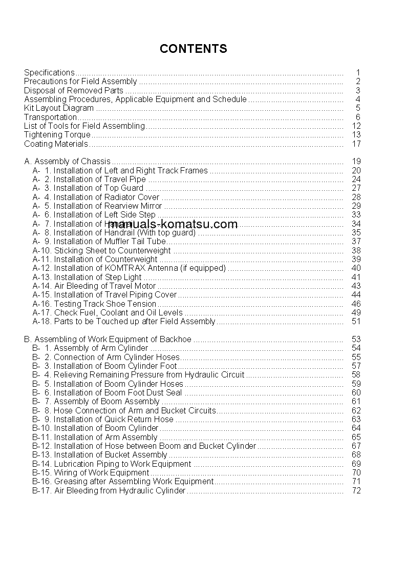 Protected: PC850SE-8(JPN) S/N 10001-UP Field assembly manual (English)
