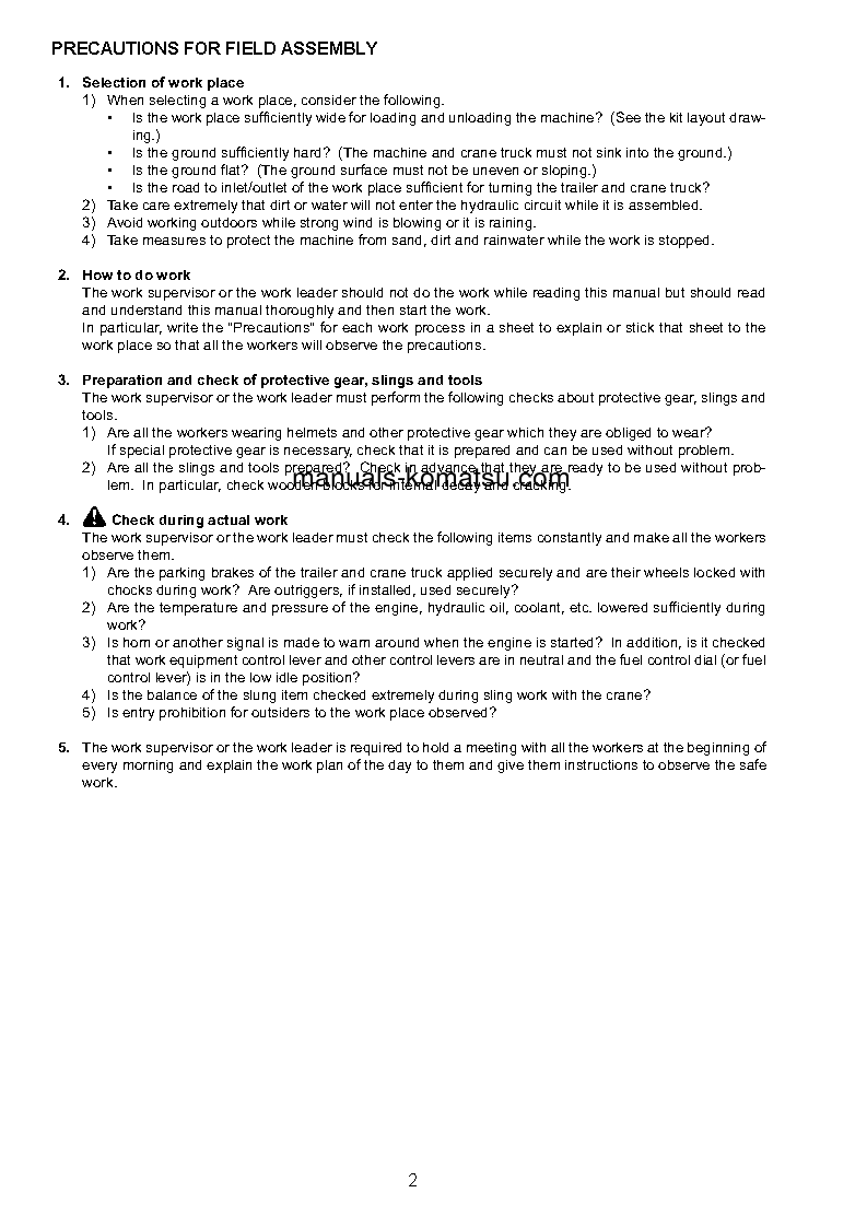 Protected: PC850SE-8(JPN) S/N 10001-UP Field assembly manual (English)