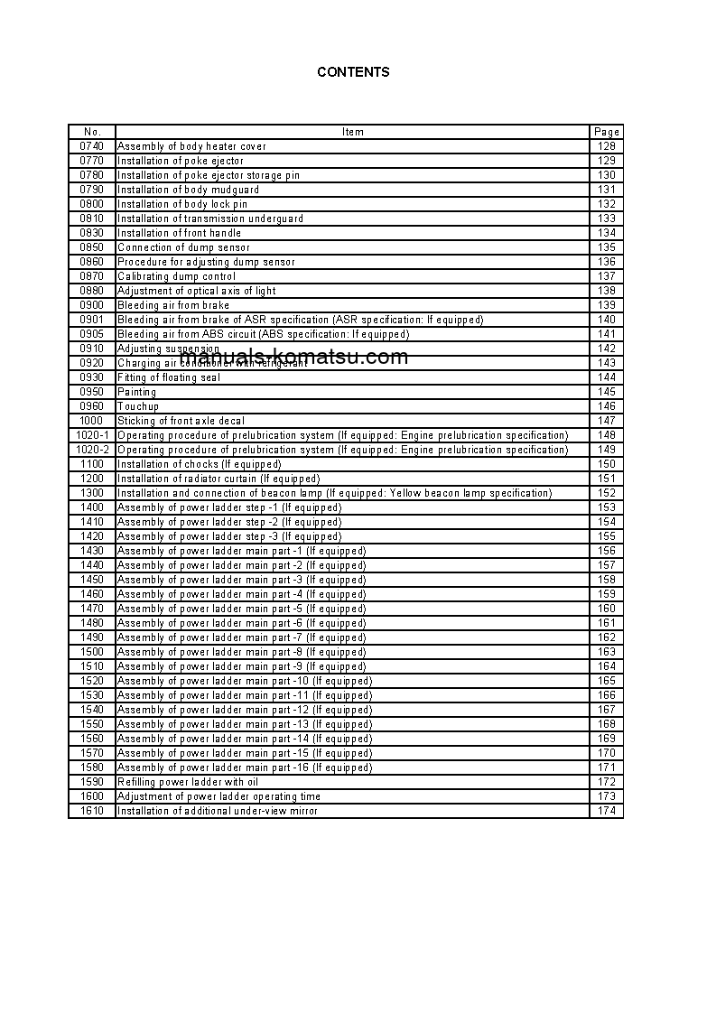 Protected: HD785-7(IND)-50C DEGREE M/C SPEC S/N N10001-N10560 Field assembly manual (English)