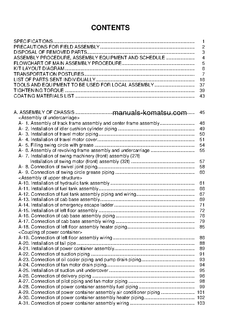 Protected: PC2000-8(JPN)–40C DEGREE S/N 20001-UP Field assembly manual (English)