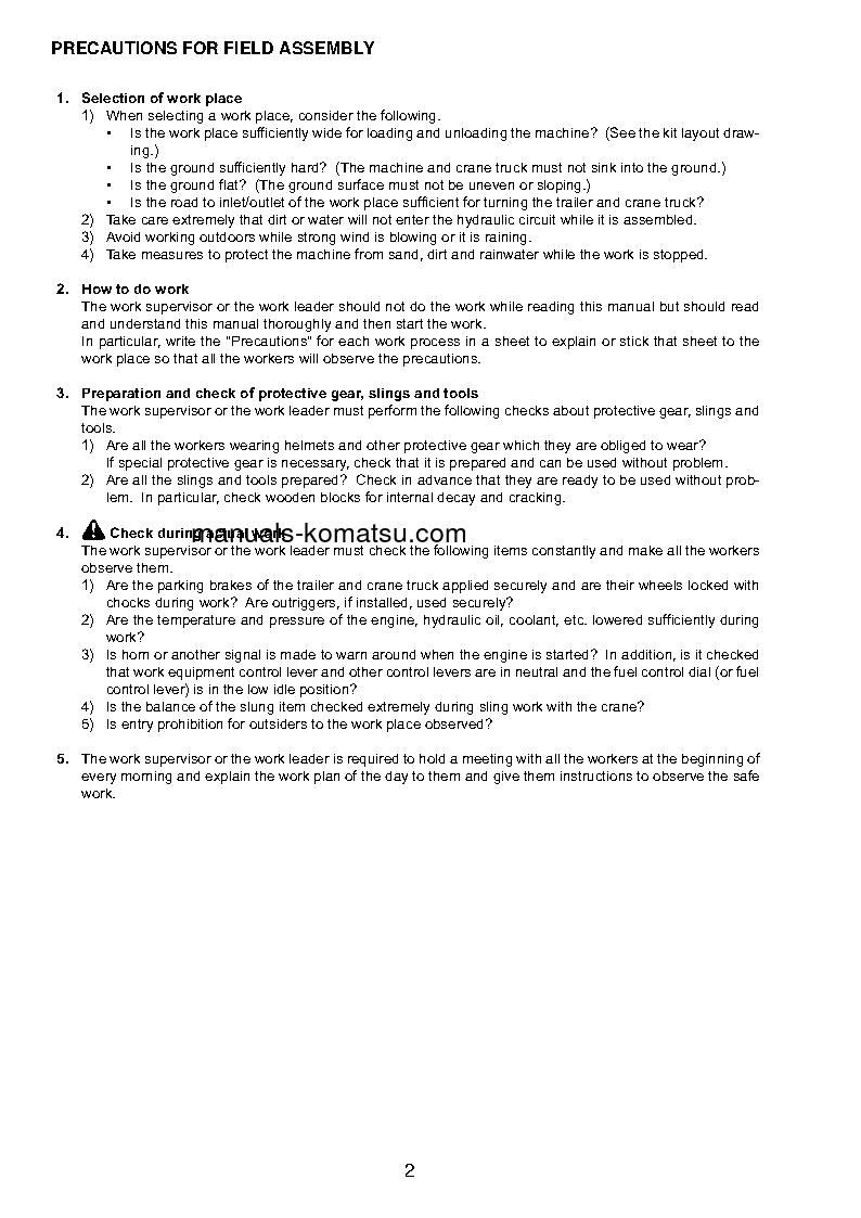 Protected: PC2000-8(JPN)–40C DEGREE S/N 20001-UP Field assembly manual (English)