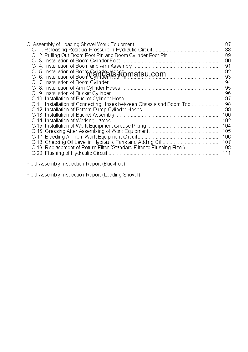 Protected: PC600LC-8(JPN)-R S/N 60001-UP Field assembly manual (English)