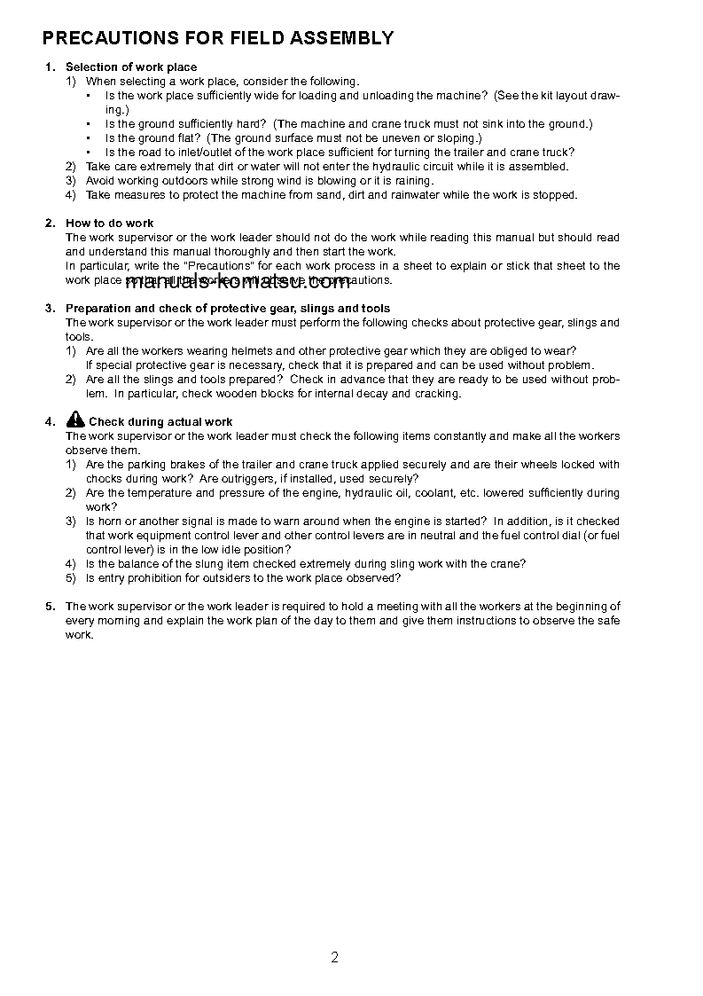 Protected: PC600LC-8(JPN)-R S/N 60001-UP Field assembly manual (English)