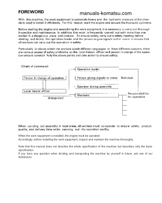 PC800-8(JPN)-W/O EGR S/N 60001-UP Field assembly manual (English)