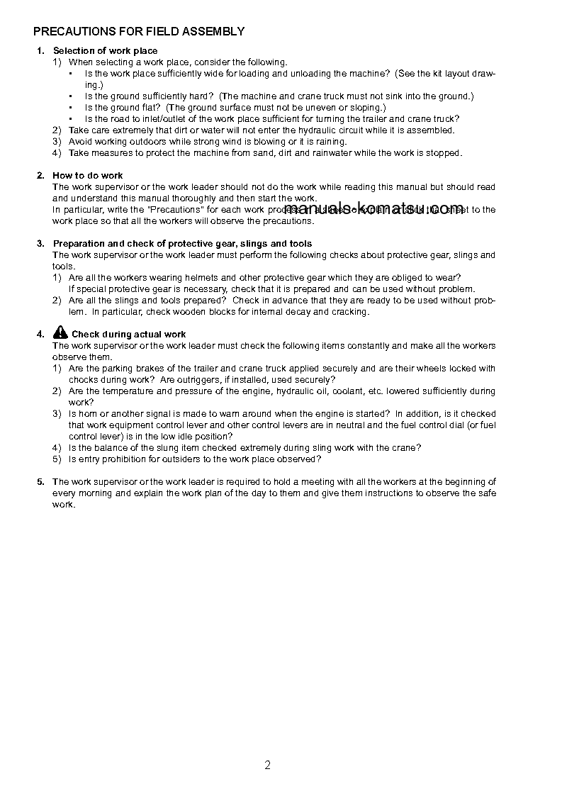 Protected: PC850SE-8(JPN)-R S/N 60001-UP Field assembly manual (English)